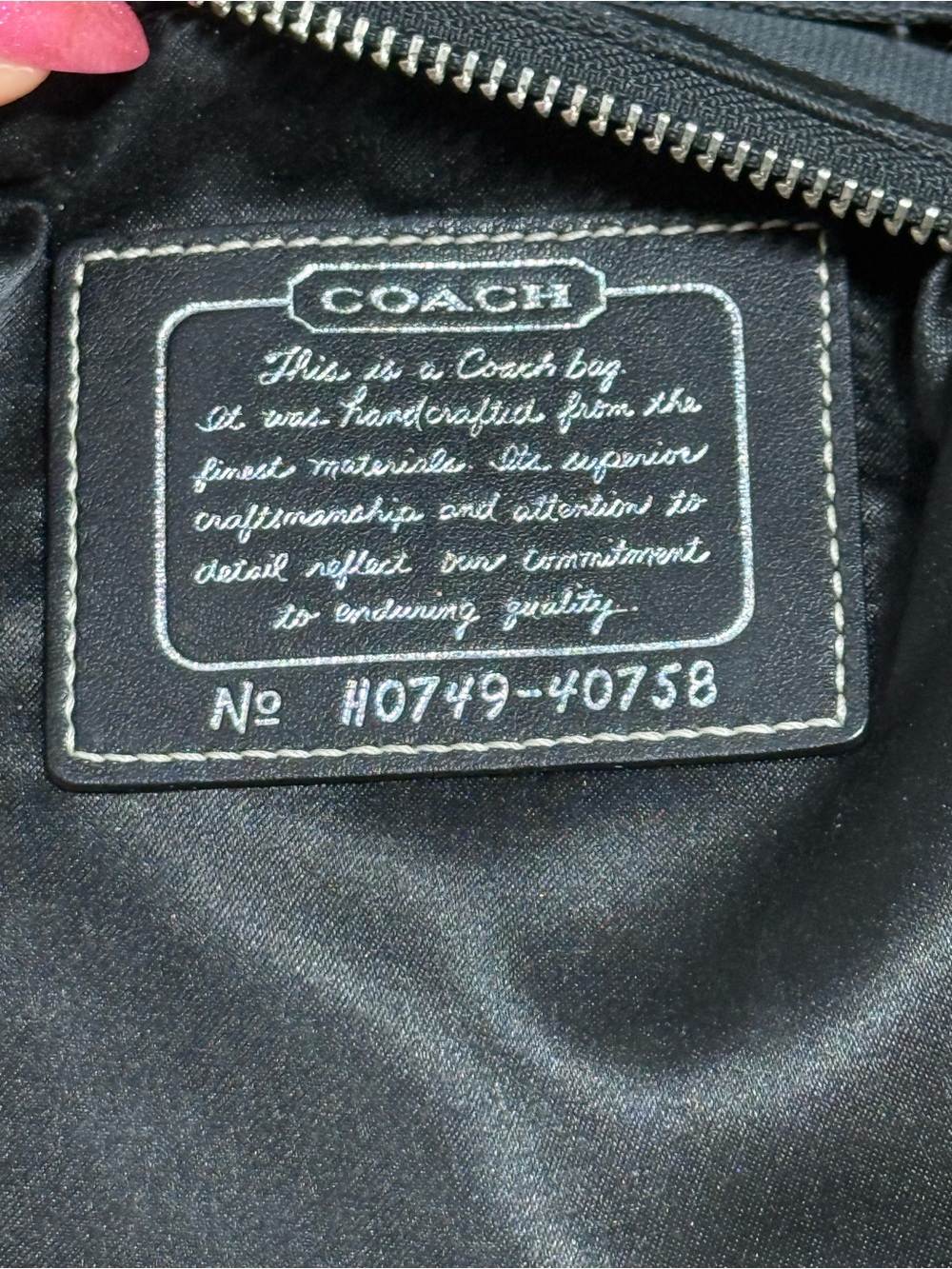 ✨ AUTHENTIC Y2K Coach Signature Swingpack Crossbody – Style Black/Metallic - Picture 7 of 8